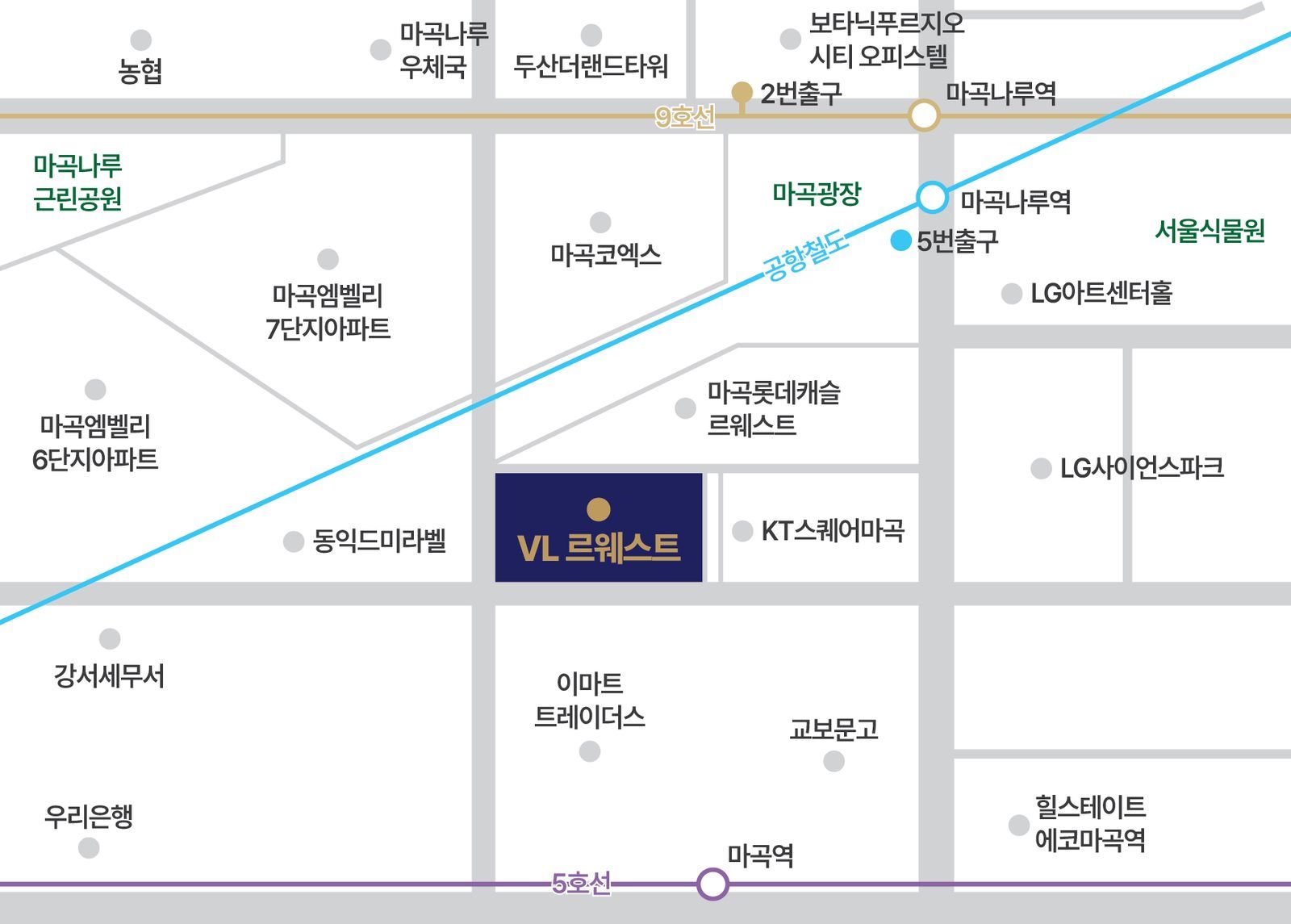 VL 르웨스트 입지 약도