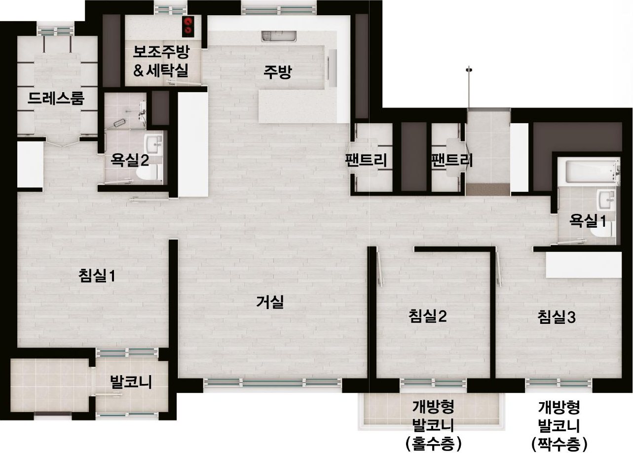 84 평면도